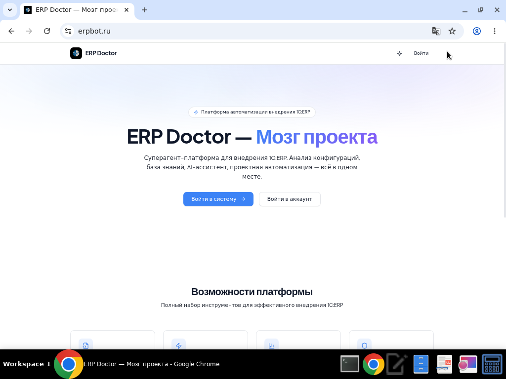 Скриншот ERP Doctor